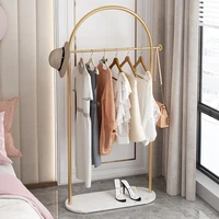 nordic floor metal coat rack hanging clothes wardrobe modern simple water proof cloth hat bag storage organizers home furniture