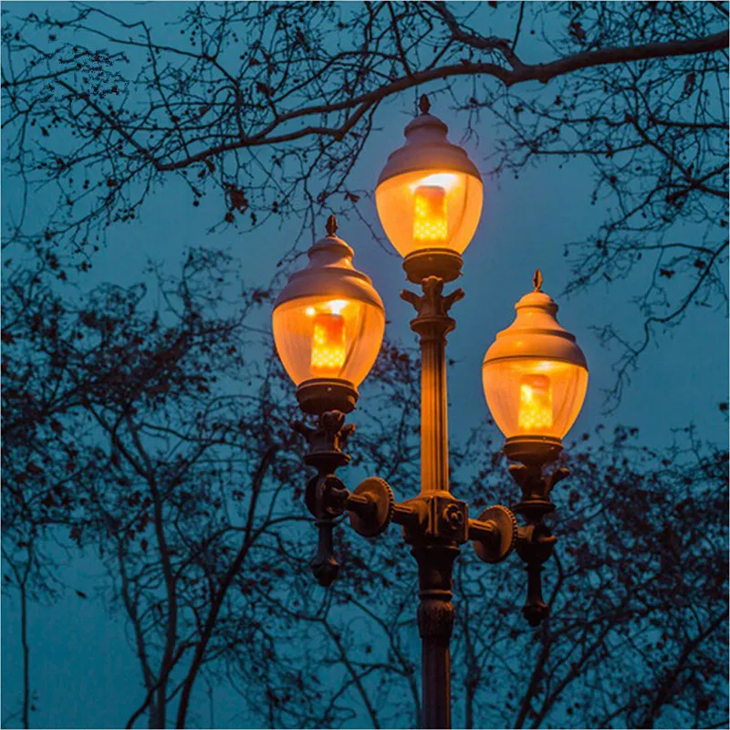 

E27 LED Dynamic Flame Effect Light Bulb Multiple Mode Creative Corn Lamp Decoration Lights For Bar Hotel Restaurant Party