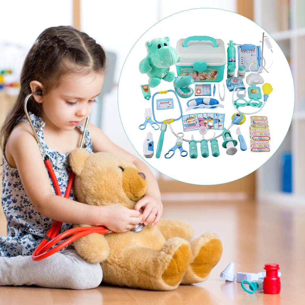 

Детский набор «врач» из 42-х предметов с медицинской коробкой