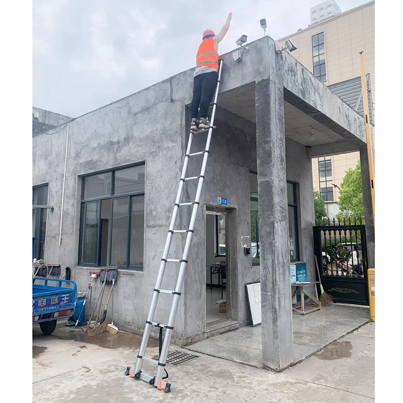 Телескопическая удлинительная лестница Портативная алюминиевая