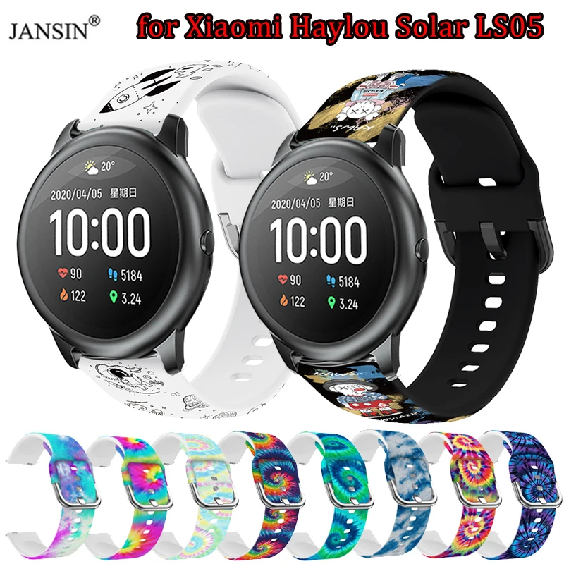 

Sport Silicone 22mm Watchband For Xiaomi haylou solar ls05 Correa Strap Smartwatch Wristband Bracelet Colorful Fashion Accessory