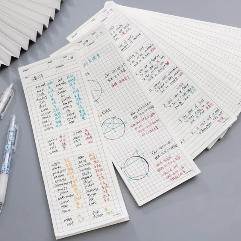 

Long Non-sticky Memo Pad Simple New Notepad 50sheets Writing Note Sheets School Office Memo Pad 9x25cm