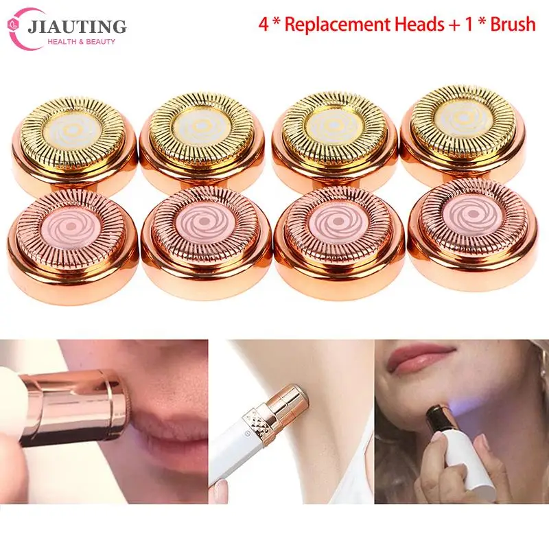 4Pcs/set Facial Hair Removal Replace Blade Heads, Hair Remov