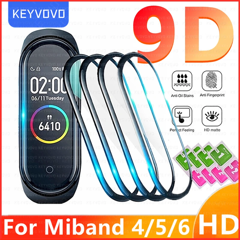 

Защитное стекло 9D для Xiaomi Mi band 4 5 6 Miband 6 5