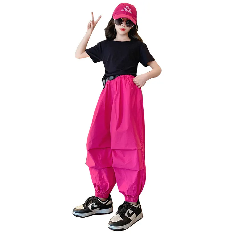 

Футболка на шнуровке и брюки для девочек 4-14 лет