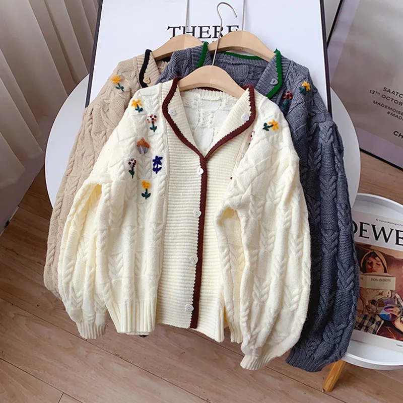 Женский трикотажный кардиган DAYIFUN элегантный свитер с V-образным вырезом и