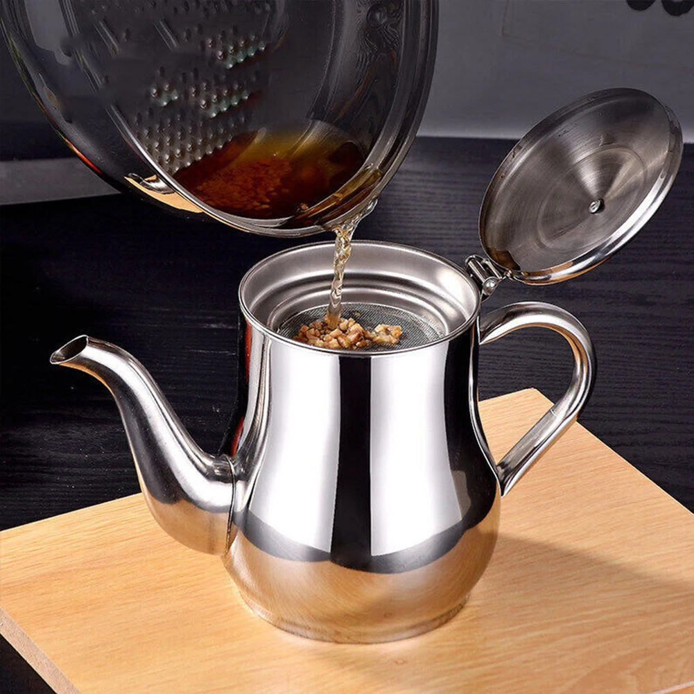 

Oil Strainer Pot Portable Large Capacity Modern For Storing Fry Oil