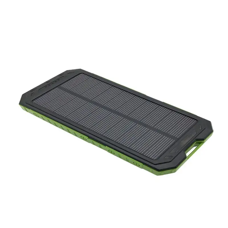 

MAH Outdoor Lighting Waterproof Portable Mobile Solar Lamp Charger Dual USB Battery Power Bank Case Kit
