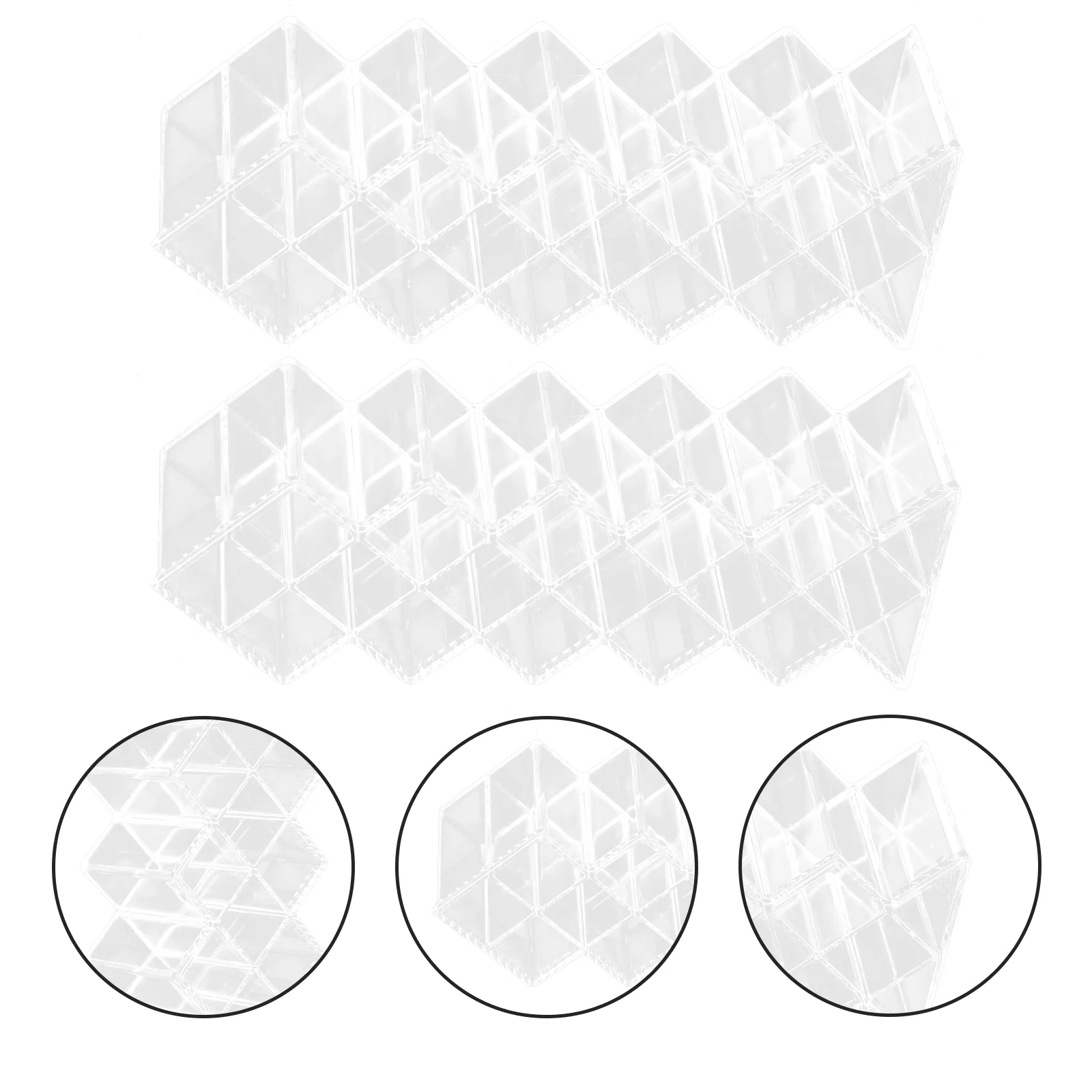 2 шт. стеллаж для хранения помады держатель вертикальная глянцевая полка