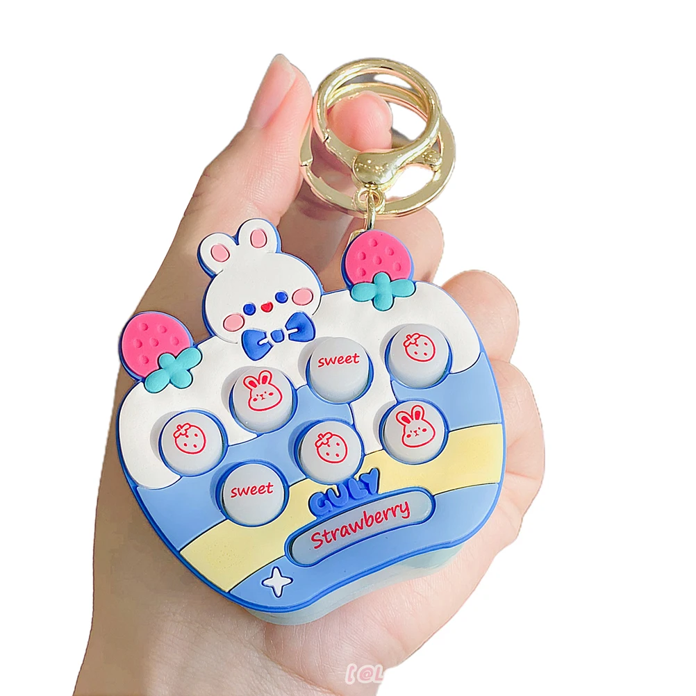 

Mini Game Machine for Kids with Key Ring Mini Electronic Hamster Game Console Bag Hanging Ornaments creative bag pendant toy