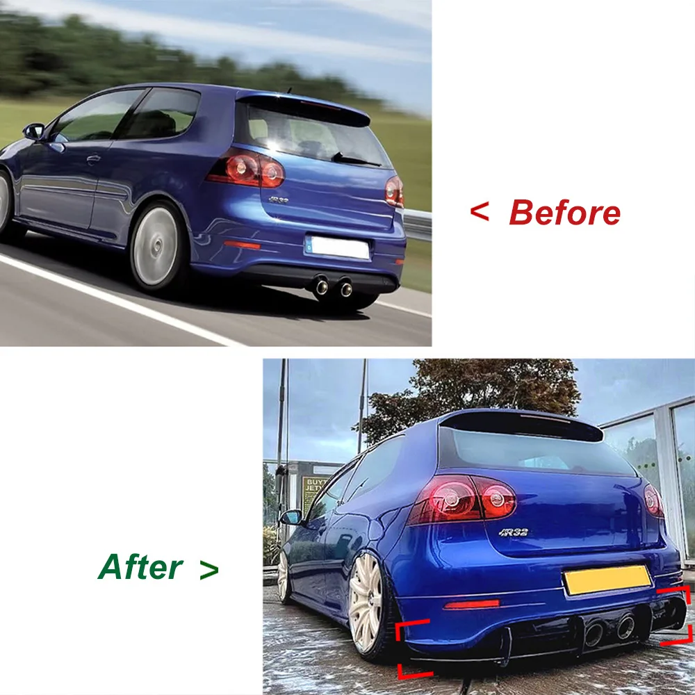 Для Volkswagen Golf 5 MK5 R32 задний диффузор багажника обвес спойлер сплиттер протектор