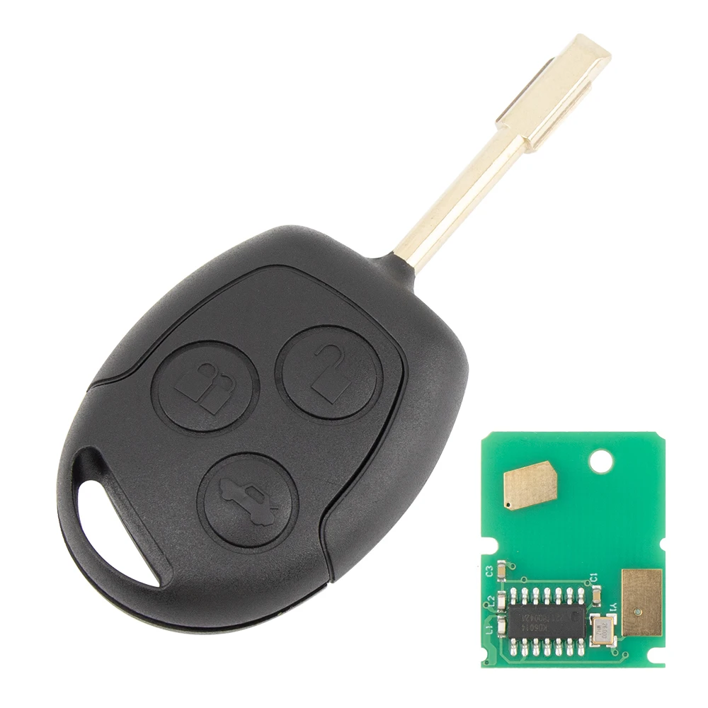 

LIXIANG 3-кнопочный дистанционный ключ 315/433 МГц для Ford Focus Fiesta Fusion C-Max для Mondeo Galaxy C-Max S-Max с чипом 4D60 4D63