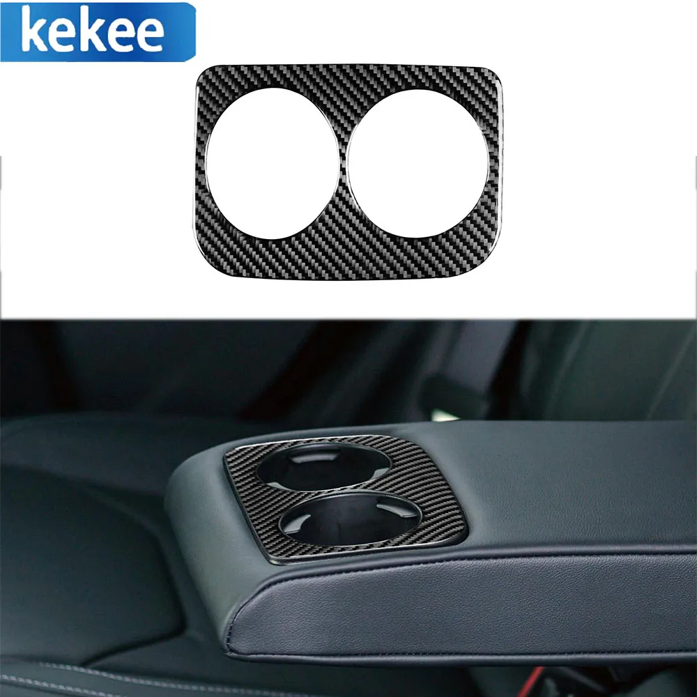 

For Subaru Impreza 2012-2016 XV Crosstrek 2013-2017 Carbon Fiber Auto Center Armrest Rear Water Cup Frame Sticke Car Accessories