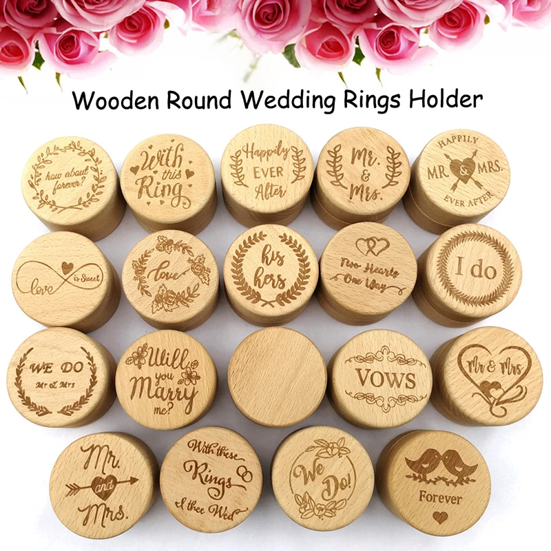 

Wooden Personalized Rustic Wedding Ring Box Engagement Anniversary Gift Wedding Decoration Valentine Jewelry Box
