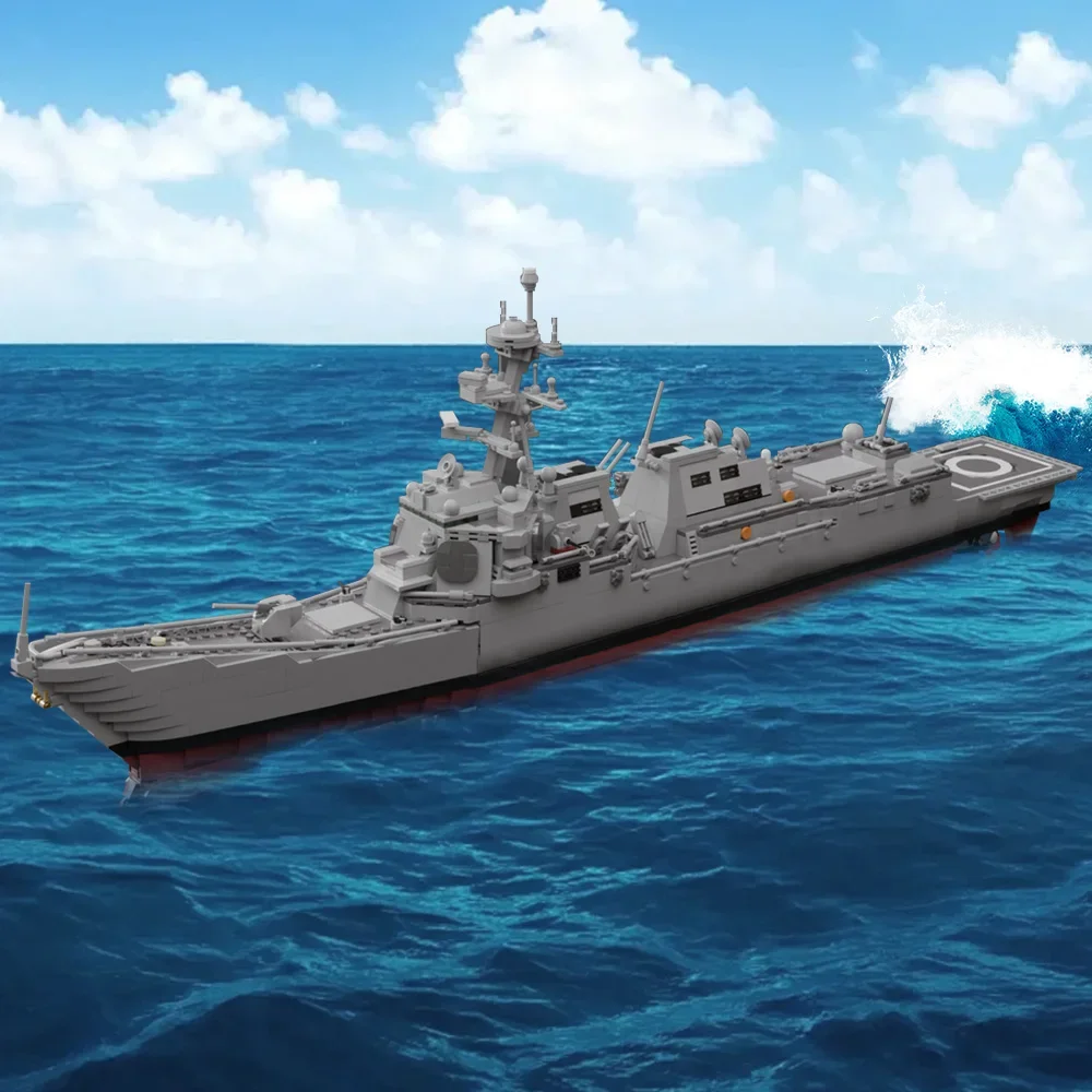 MOC Space Battlehips Yamatos 2205 строительные блоки Arleigh Burkes-класс разрушитель модель полета
