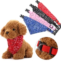pet accessories dog bandanas bibs pets scarf adjustable pets cotton washable bow tie collar cats dogs scarf accessories kerchief