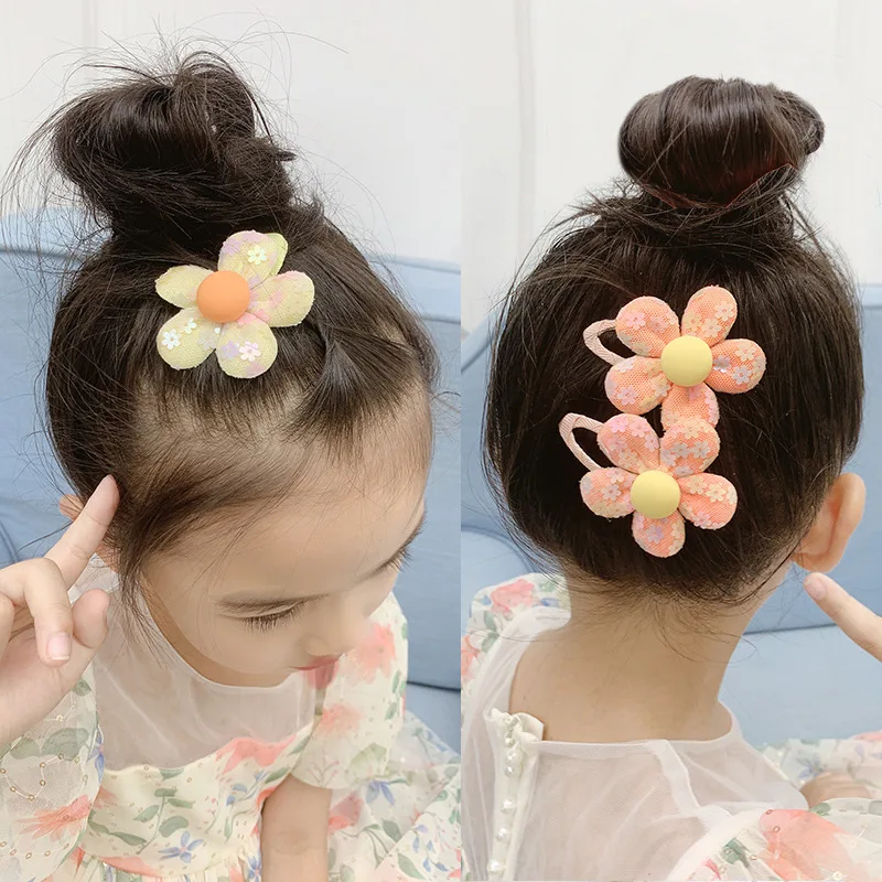 

New Flower Hairpin Fresh Baby Hairpin Headpiece Flower Children's Hairpin No Harm Hairpin Girl's Bang Hairpin Headpiece