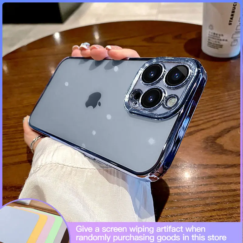 

Luxury All-inclusive Phone Case with Lens Film Suitable for IPhone14promax 11 13 12 X Xr Xsmax All-inclusive Anti-fall New Scrub