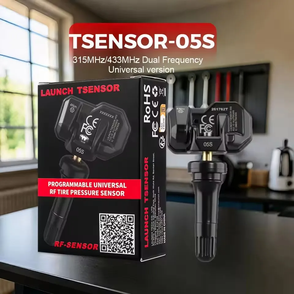 Фото Датчики LAUNCH X431 TSENSOR 05S (резиновые/металлические) 2-в-1, радиочастотные (RF) 315 МГц/433 МГц, для ремонта шин TPMS, совместимы с LAUNCH TSGUN I-TPMS №3