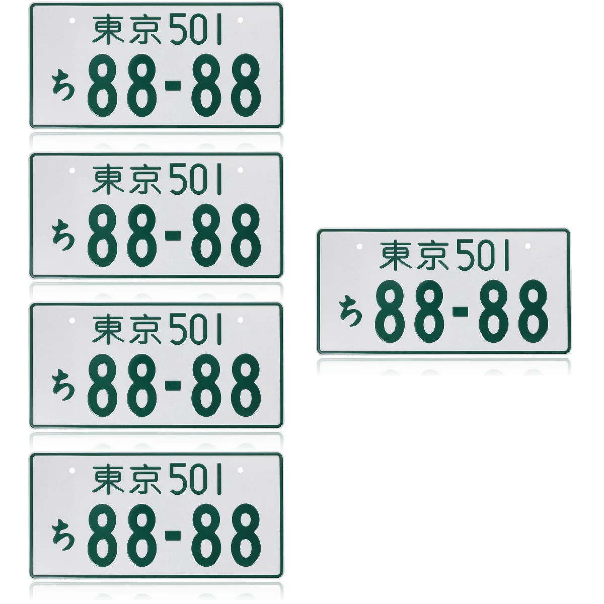 

Украшение для номерного знака в японском стиле, бирка для грузовика, алюминиевые автомобильные аксессуары, декоративная Передняя часть