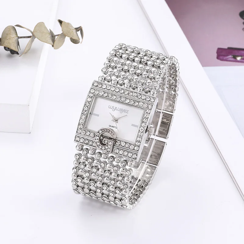 

Women's watch luxury square dial elegant women's watch fashion women's Watch Gift Diamond Band Watch Quartz Hardlex