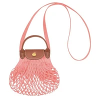 fashion mini fishnet women handbags designer hollow shoulder bags luxury handmade woven crossbody bag summer beach small tote