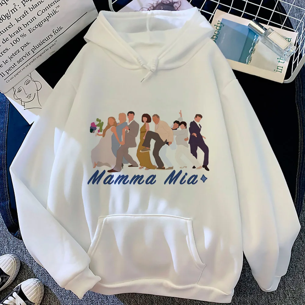 Женская зимняя толстовка с капюшоном и принтом в стиле аниме