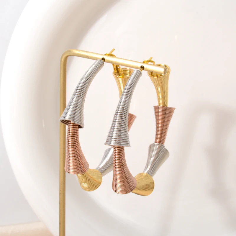 Женские Ювелирные изделия Diana Baby покрытые золотом 18 карат бриллиантовые серьги в