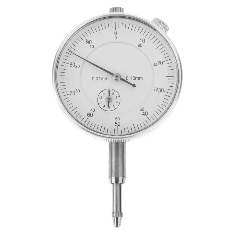 

_ Индикатор часового типа, измерительный инструмент 0-10 мм, 0,01 мм, вертикальный контактный круглый циферблат, индикатор высокого качества C