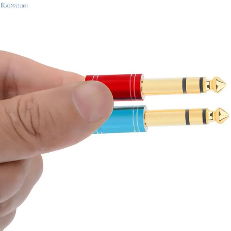 

1 Pc 3.5mm Revolutions 6.35mm Female Stereo Audio Adapter Microphone Audio Plug For Amplifier Electric Guitar Adapter Aux Cable