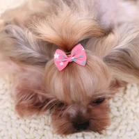 20225pcs lot colorful bow hairpin for cats dog headdress hair bows dog pet accessories puppy accessories color random
