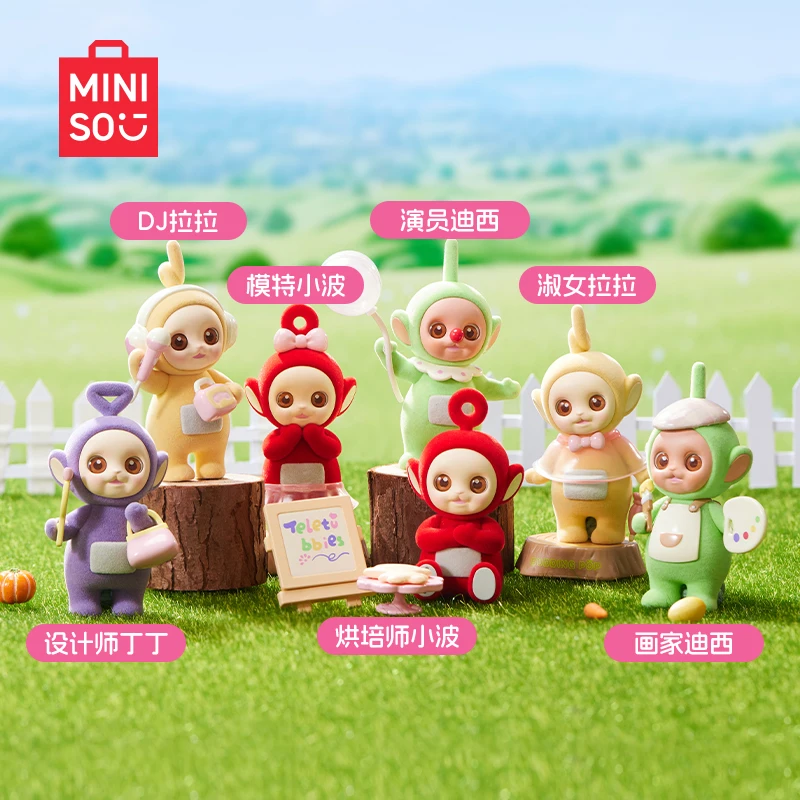 Коллекционные Фигурки Miniso Teletubbies Anime Blind Box-Tinky Winky Dipsis Laa-Laa Po Kawaii Модель Куклы