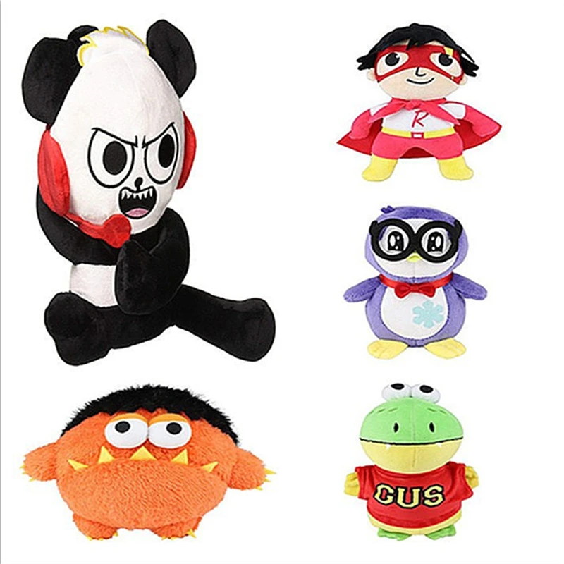 

Kawaii 18Cm Cartoon Panda Penguin Dinosaur Ryan World Plush Toy Children Cute Doll Doll Doll Birthday Christmas Gift