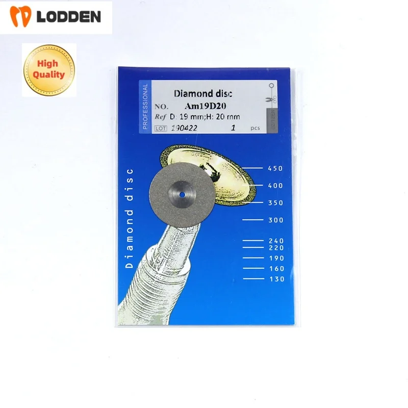 Фото Стоматологические алмазные диски Lodden 0,15/0,19/0,20/0,3/0,4 мм, ультратонкие односторонние режущие диски, инструмент, 10 шт., ломтик для стоматологической лаборатории №2
