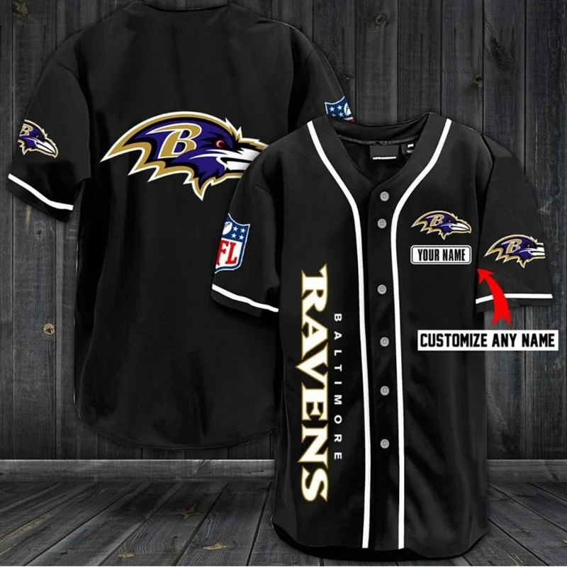

Ravens Customize You Name 3D Printed Men's Shirt Casual Shirts hip hop Tops