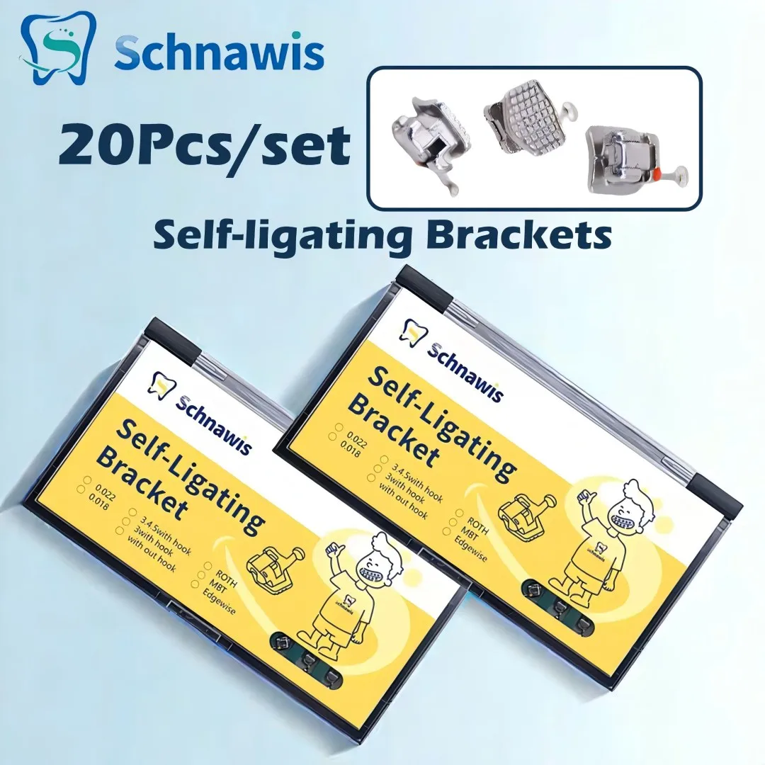 20 шт./набор Стоматологические Ортодонтические металлические самолигирующие