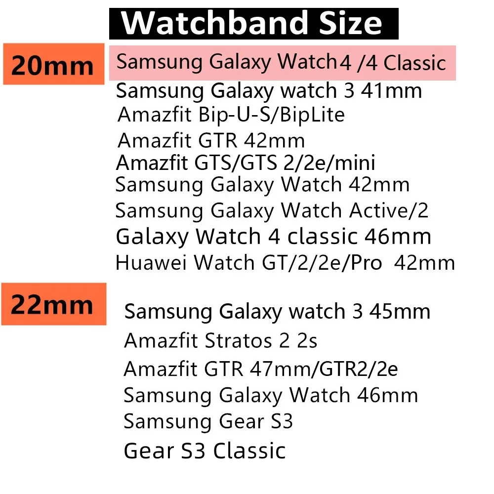 Фото Ремешок силиконовый для Samsung Galaxy Watch 4 Classic, браслет для Gear S3 46/42 мм Huawei Watch GT2 Correa Active 2 40 мм 44 мм №2