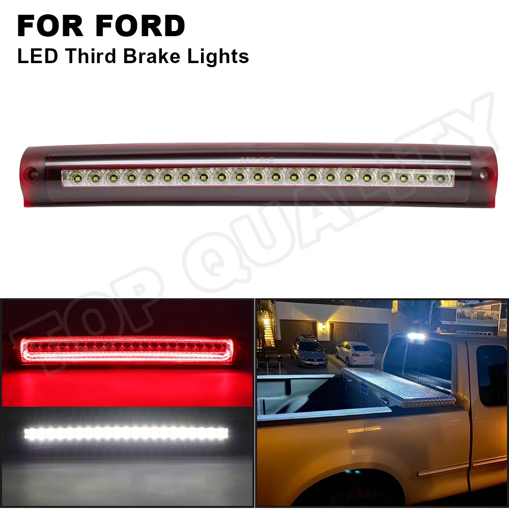 

Светодиодный 3-й третий стоп-сигнал дым/красный для экскурсии 1997-2003 F150 2000-2005, задний стоп-светильник с высоким креплением, грузовой фонарь