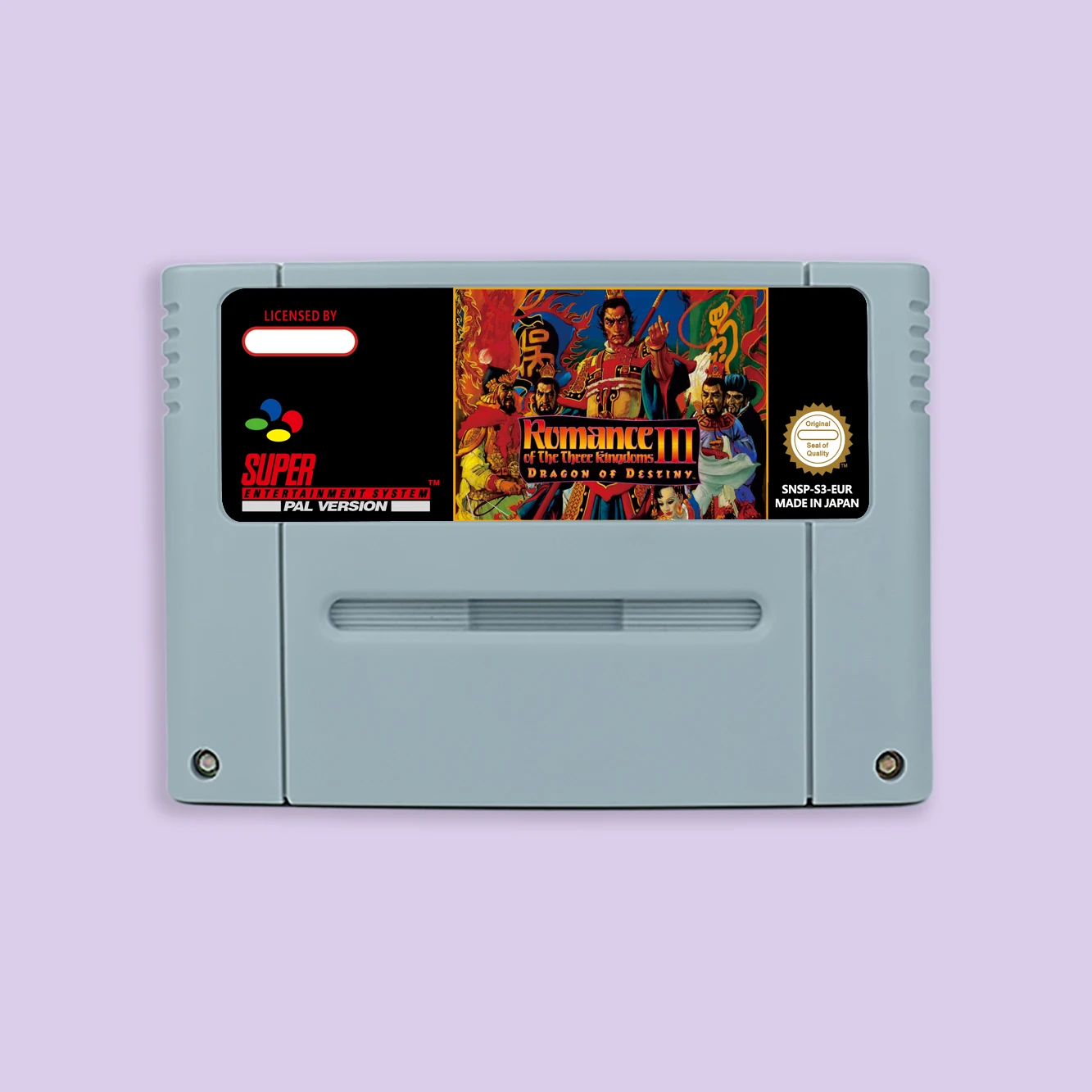 Фото Ролевая игра Romance of the Three Kingdoms 3-Dragon of Destiny для 16-битной карты SNES с картриджем для видеоконсоли США NTSC или EUR PAL №2