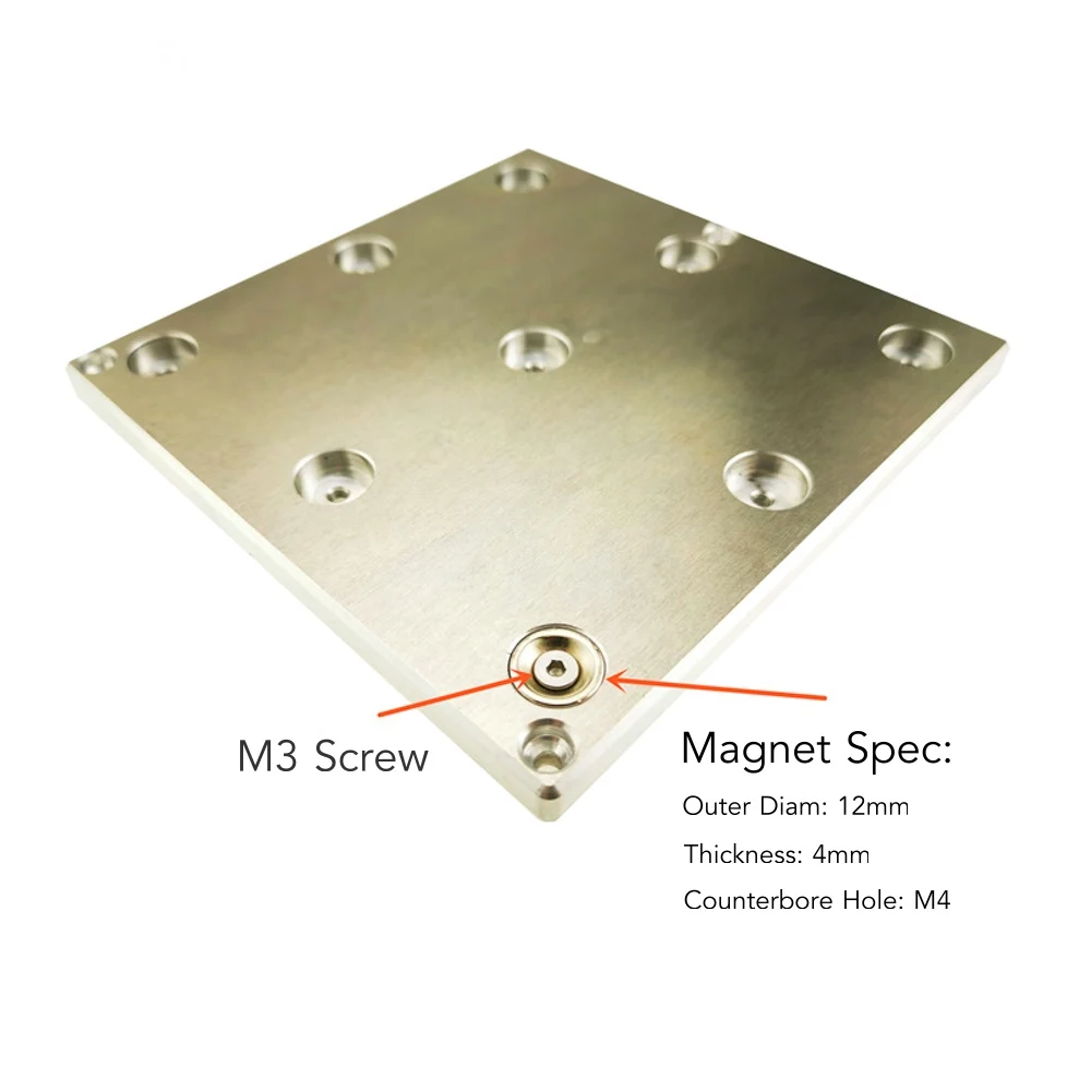 Детали для 3D-принтера FUNCORE Voron V0 опора горячего стола алюминиевая пластина