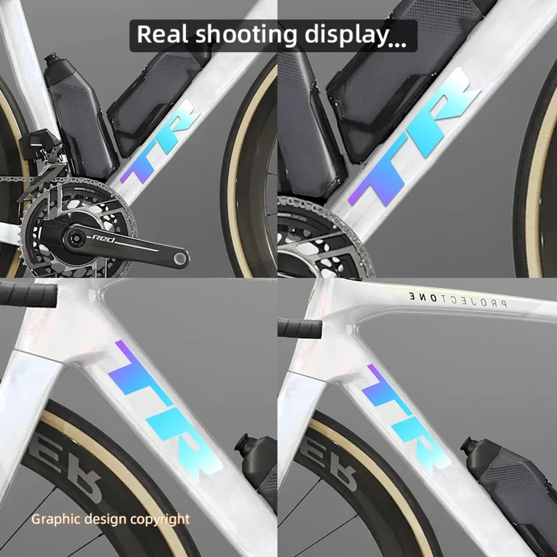 Фото Наклейки на раму велосипеда TREK Madone 8-го поколения SL9, виниловые наклейки для изменения цвета, комплект наклеек с логотипом. №2
