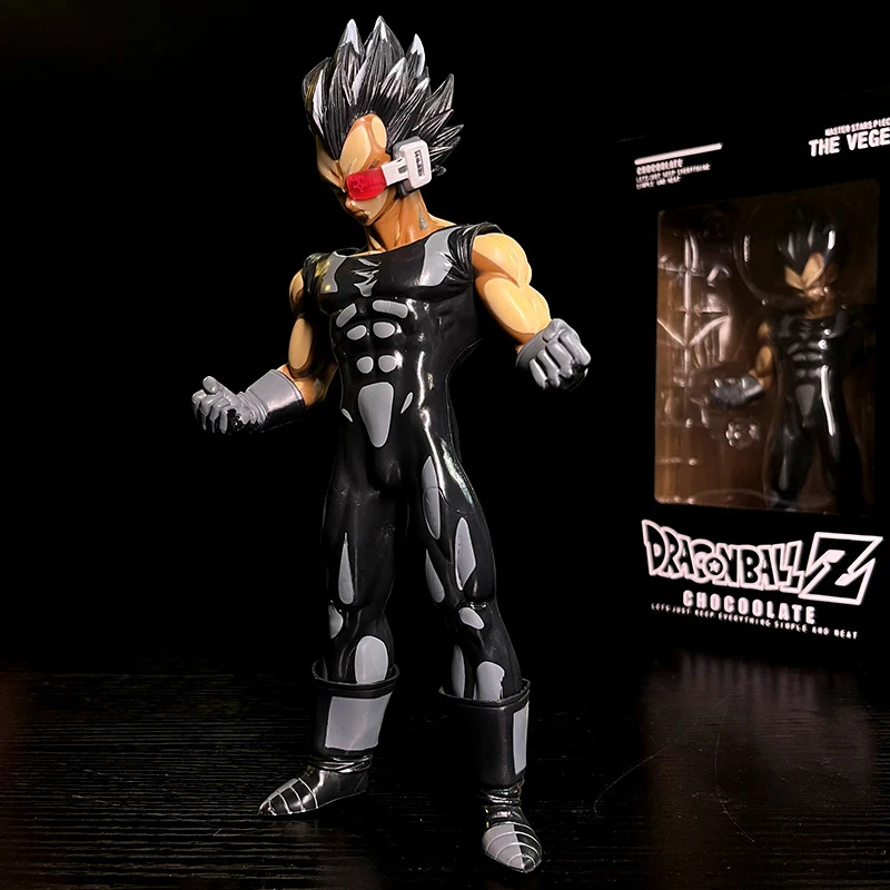 

24cm Dragon Ball Z Vegeta Action Figure MSP Chocolate Black Comic Edition Super Saiya Model Toys