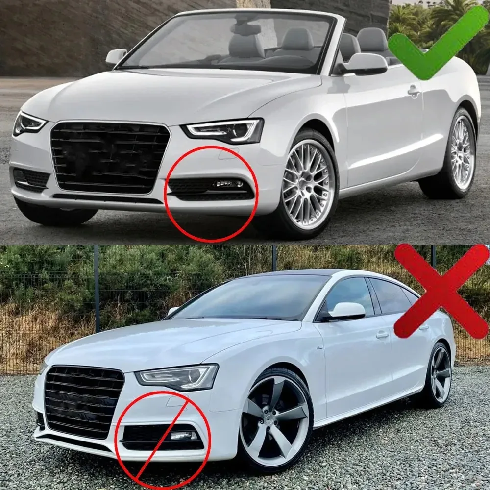 Фото Пара передних противотуманных фар с решеткой для Audi A5 2012 2013 2014 2015 2016 8T0807681H (не для S-LINE Sportback)! №2