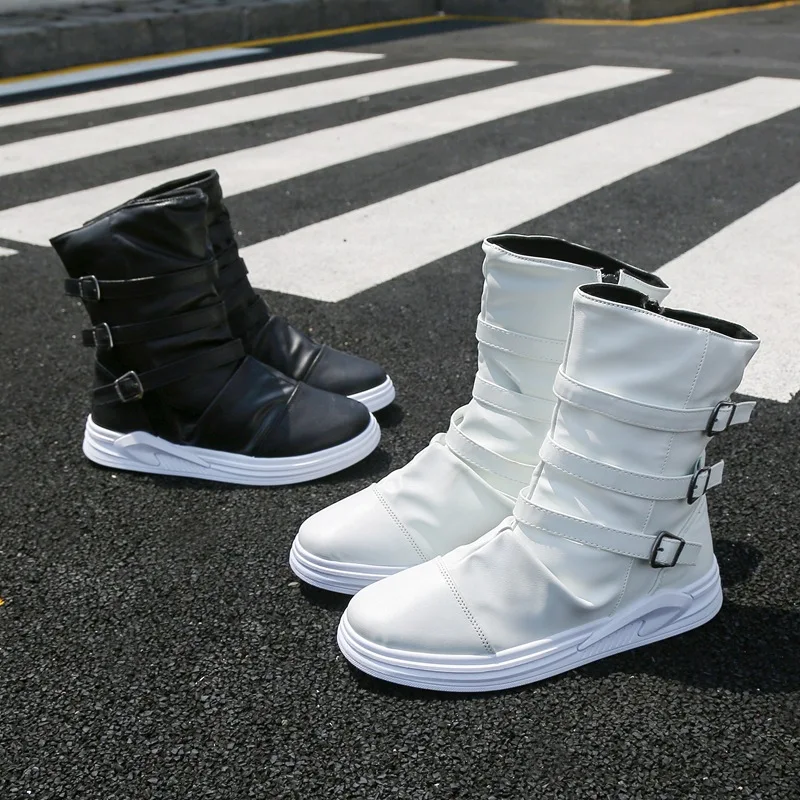 Мужские ботинки Модные для верховой езды мужские британские высокие туфли