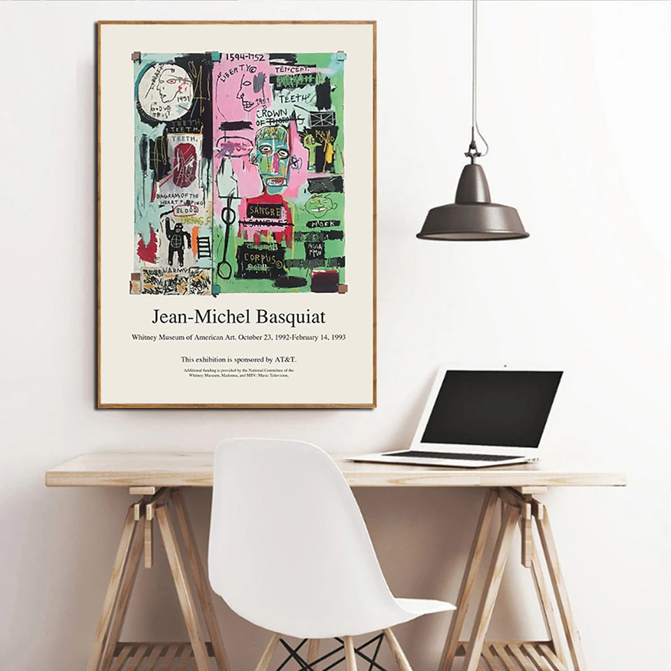 HD джинсы с принтом Мишель баскиат Абстрактная живопись Изысканная холст галерея