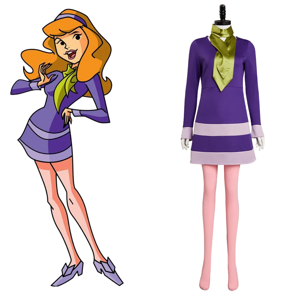 

Костюм для косплея Scooby, Дафна Блейк, для Хэллоуина, карнавала