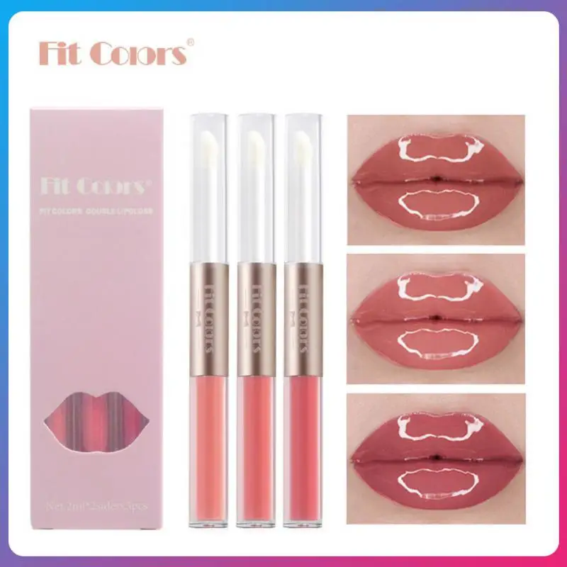 

Moisturizing Lip Oil Lipgloss Mirror Water Lipgloss Waterproof Liquid Lipstick 6 Colors Lips Makeup Lip Glaze Non-stick Cup