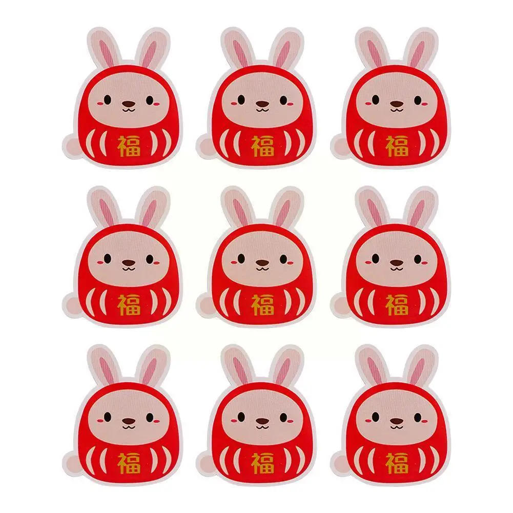 

2023 Happy New Year Stickers,cartoon Rabbit Decorative Stickers For Gift Wraps New Year Holiday Cards Gift Envelopes Box L2z4