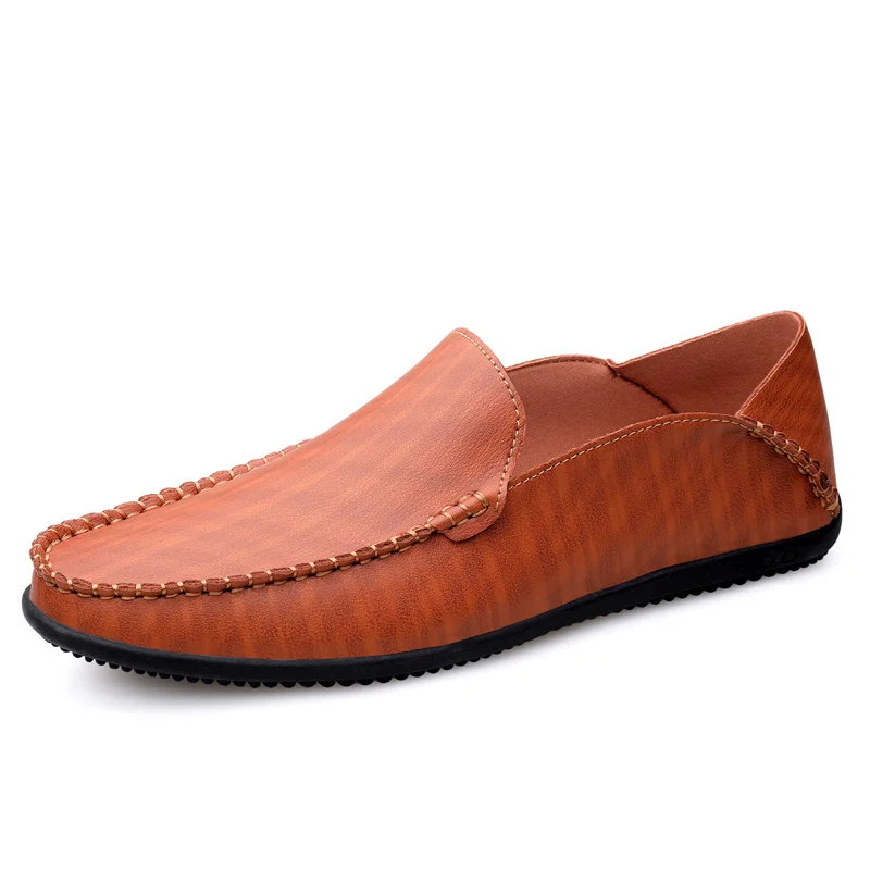 

Benboy Slip-On Men Loafers Genuine Leather Footwear Soft Casual Man Driving Shoes