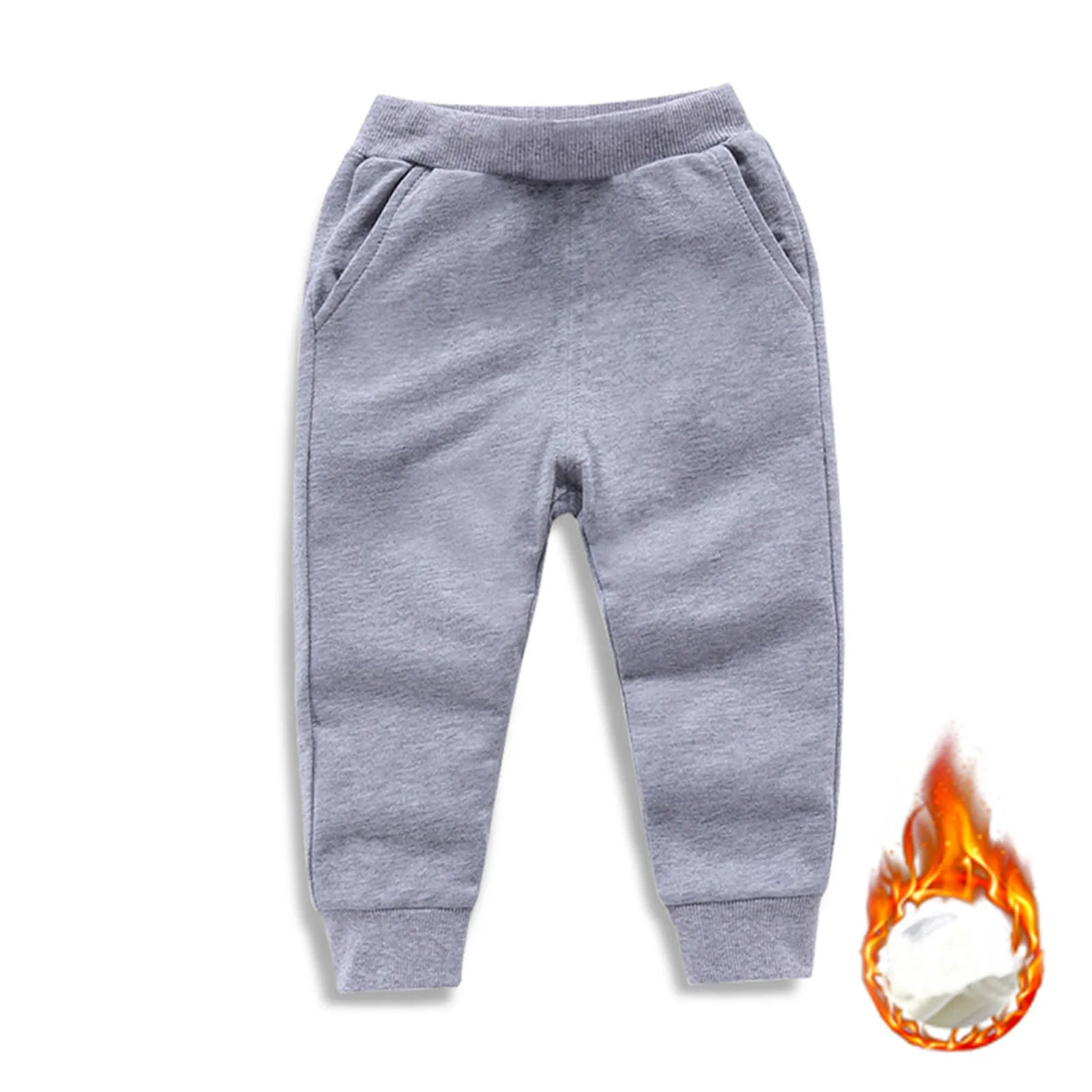 

Sport Outfits For Kids Toddler Girls Boys Fitness Soild Fleece Casual Fashion Cargo Pants Casual Sweatpants